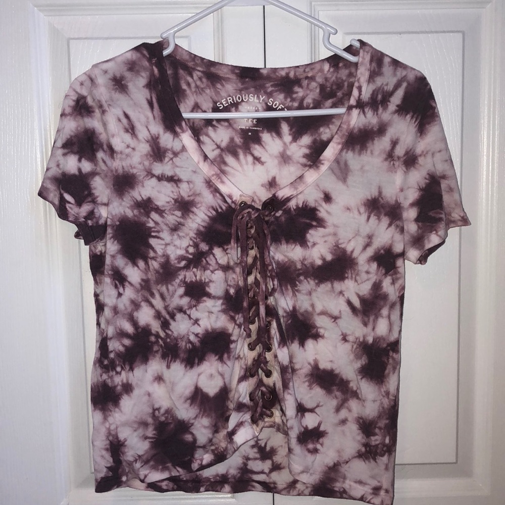 Aeropostale short sleeve cropped tee